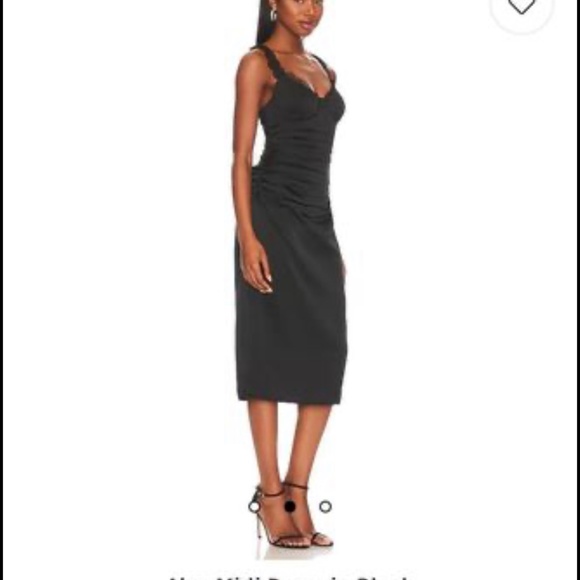 ASTR The Label - Alva Midi Dress in Black - Picture 3 of 4